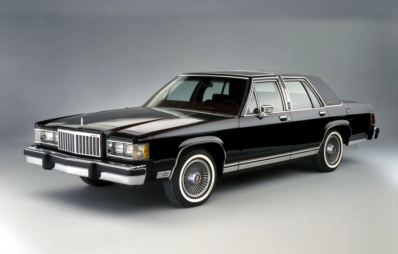 Фото обои Lincoln, черный, седан, Mercury Grand Marquis