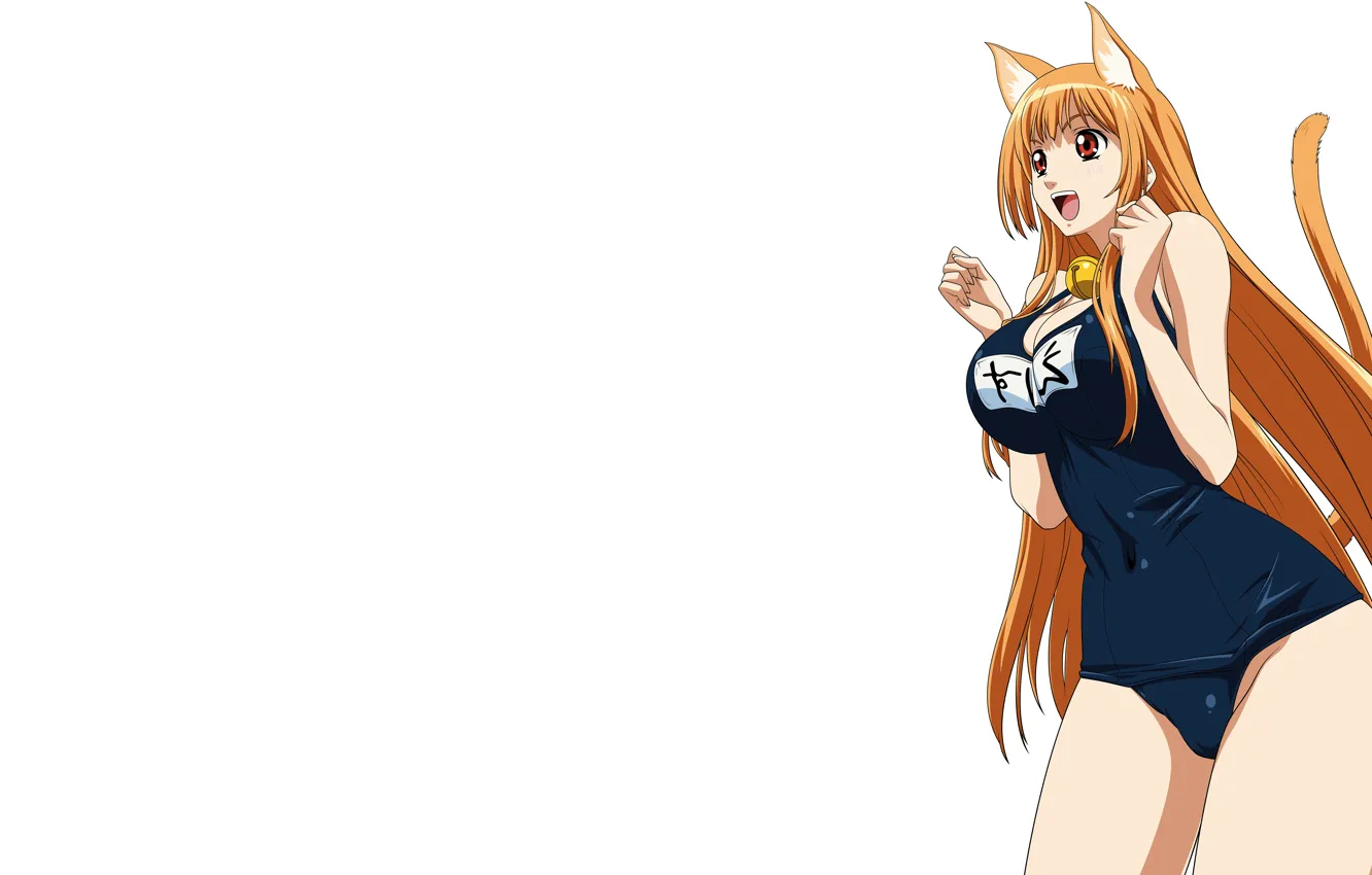 Фото обои girl, sexy, cleavage, long hair, boobs, animal ears, anime, beautiful