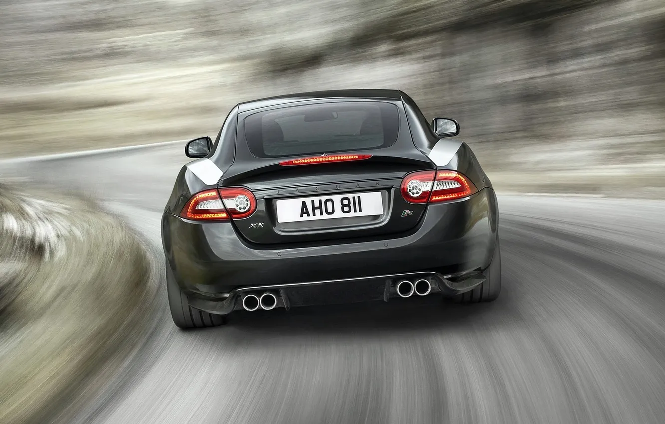 Фото обои 2010, jaguar, rear, xkr