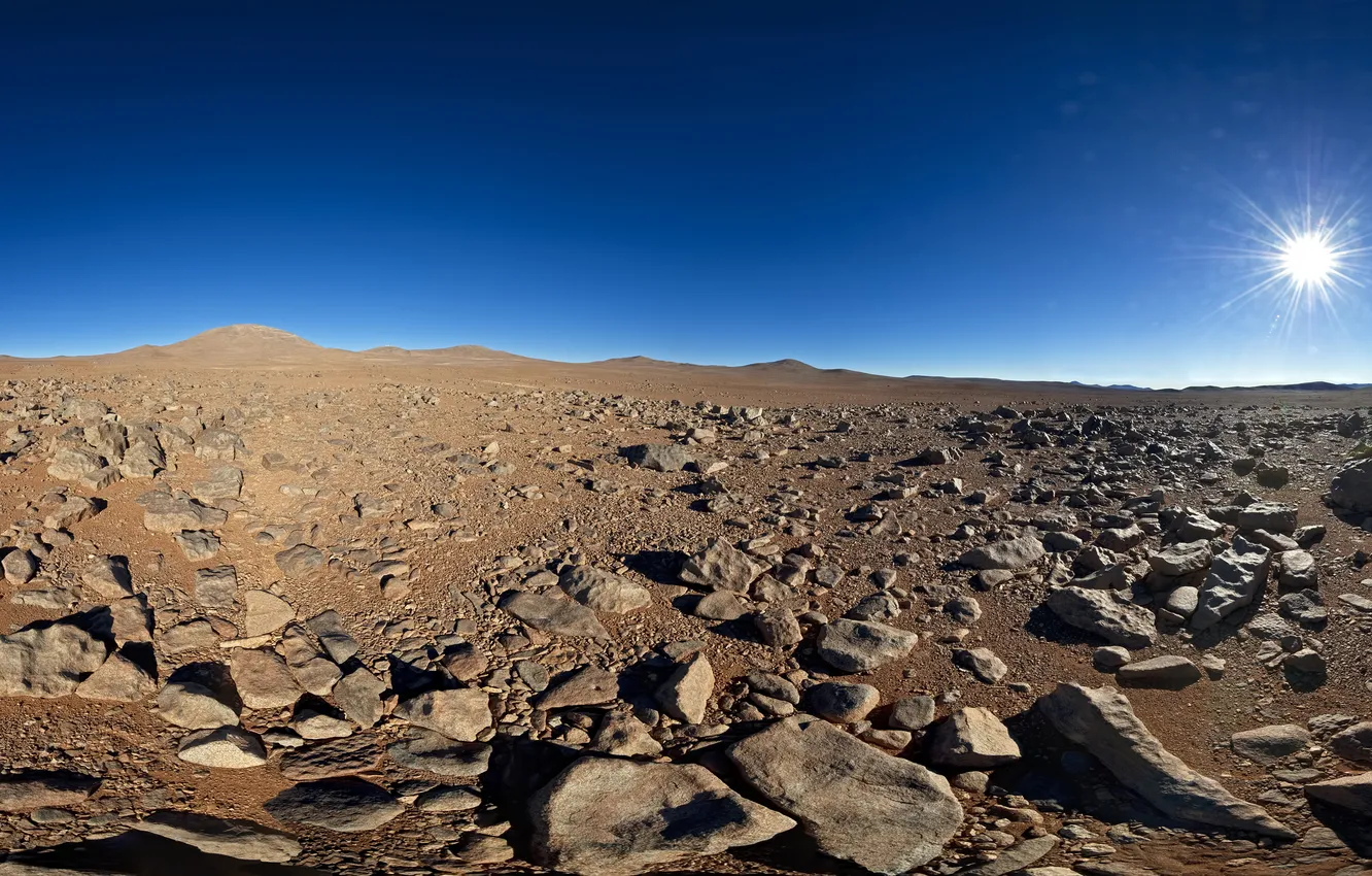 Фото обои пустыня, Солнце, Чили, Южная, Америк