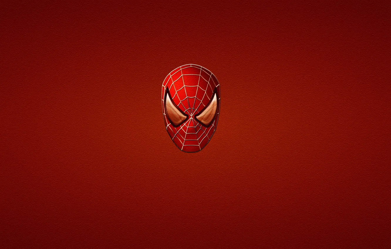 Фото обои красный, минимализм, red, marvel, комикс, comics, Человек-паук, Spider-Man