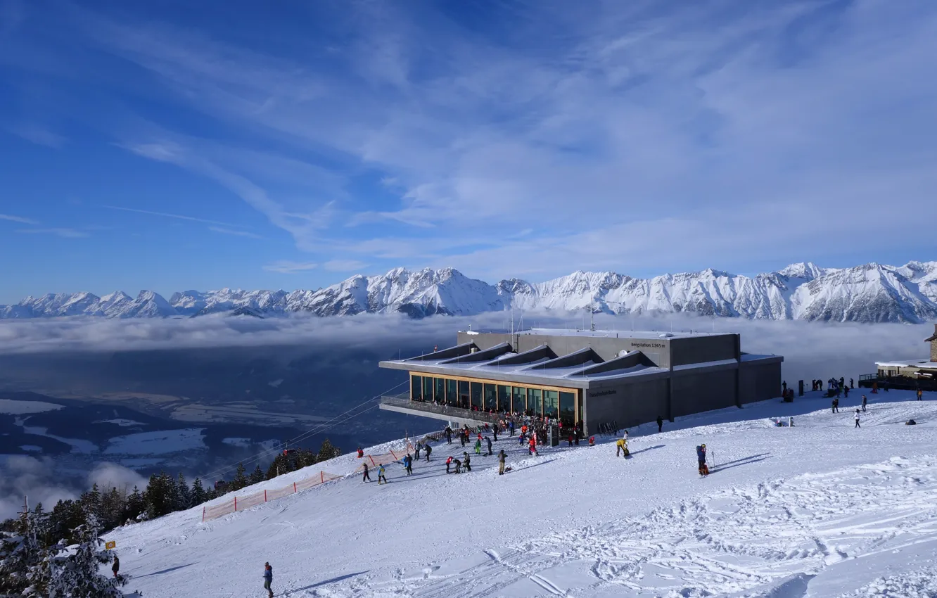 Фото обои Österreich, Schnee, Innsbruck, Patscherkofel