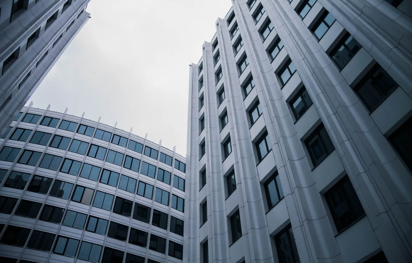 Фото обои Windows, Russia, Grey, Big City, Moscow