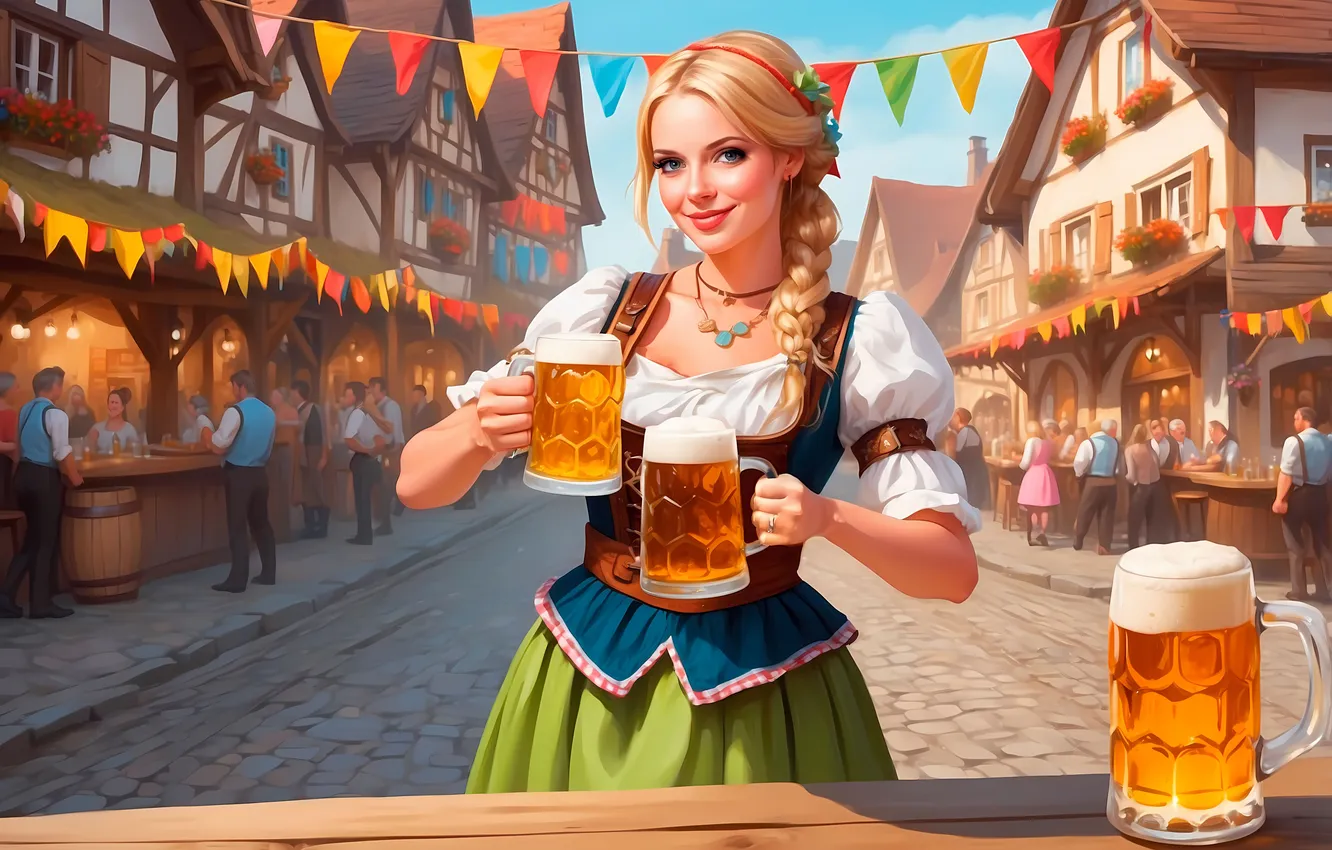 Фото обои art, celebration, oktoberfest