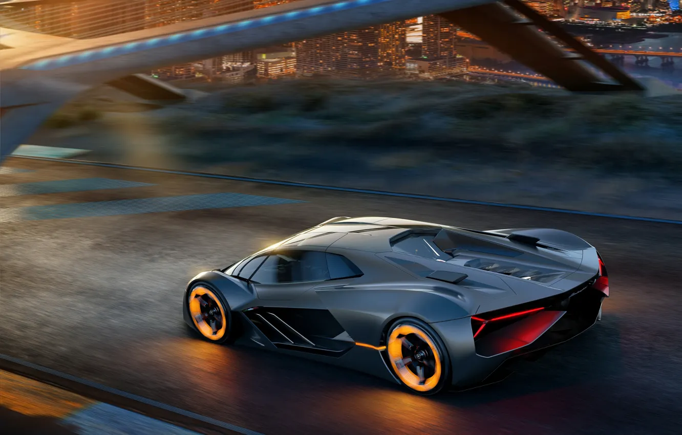 Фото обои Concept, Lamborghini, суперкар, Terzo Millennio