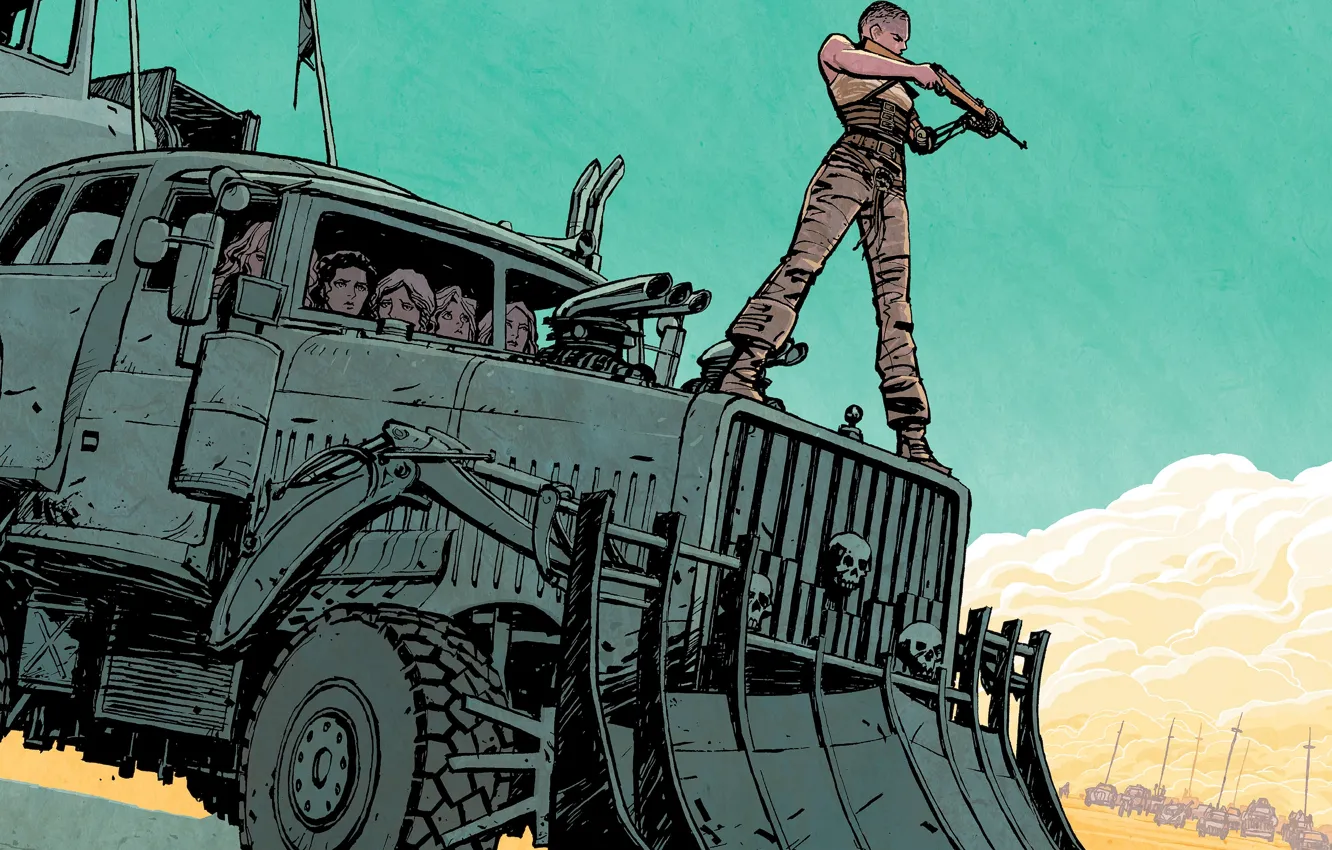 Фото обои Mad Max, Fury Road, Безумный Макс: Дорога ярости