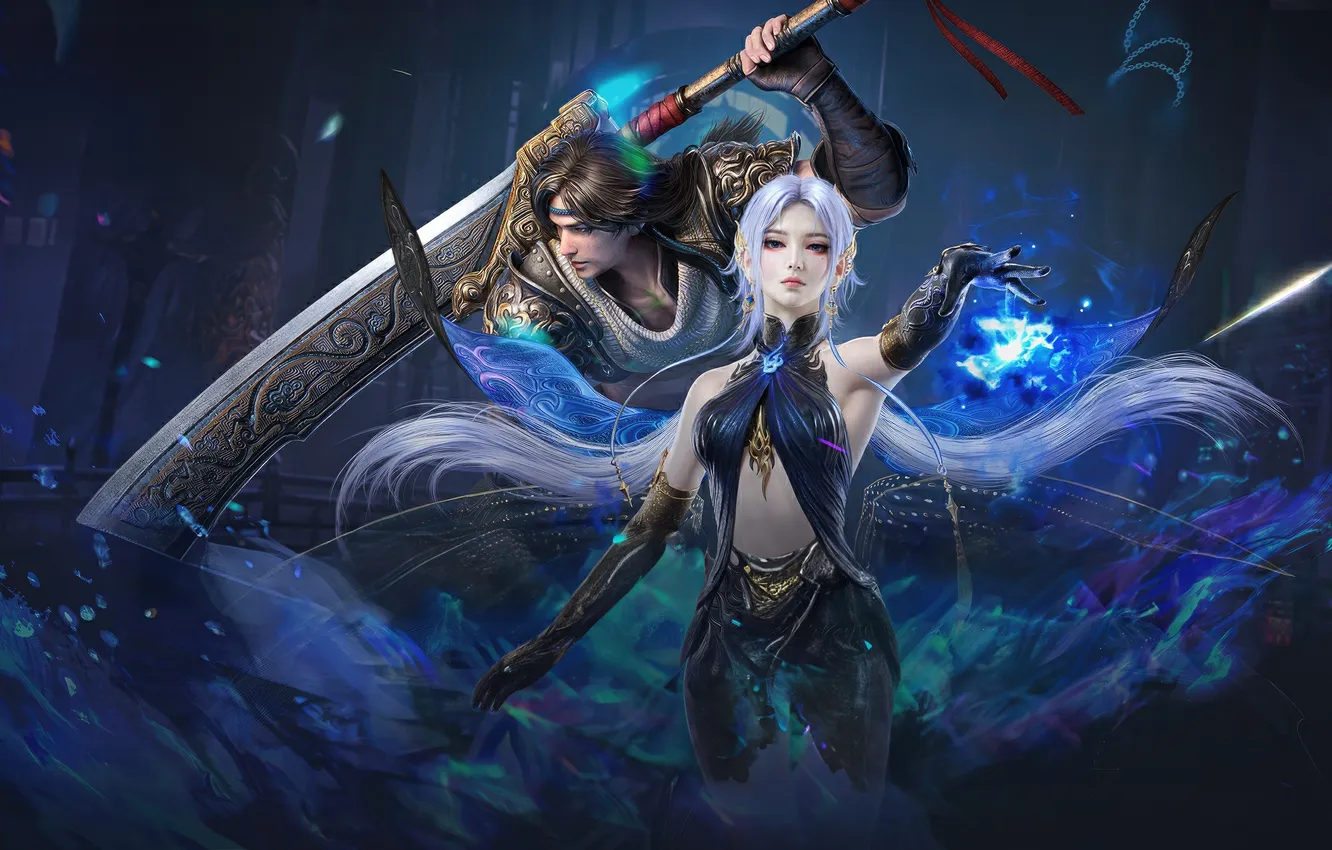Фото обои poster, gaming, naraka, bladepoint