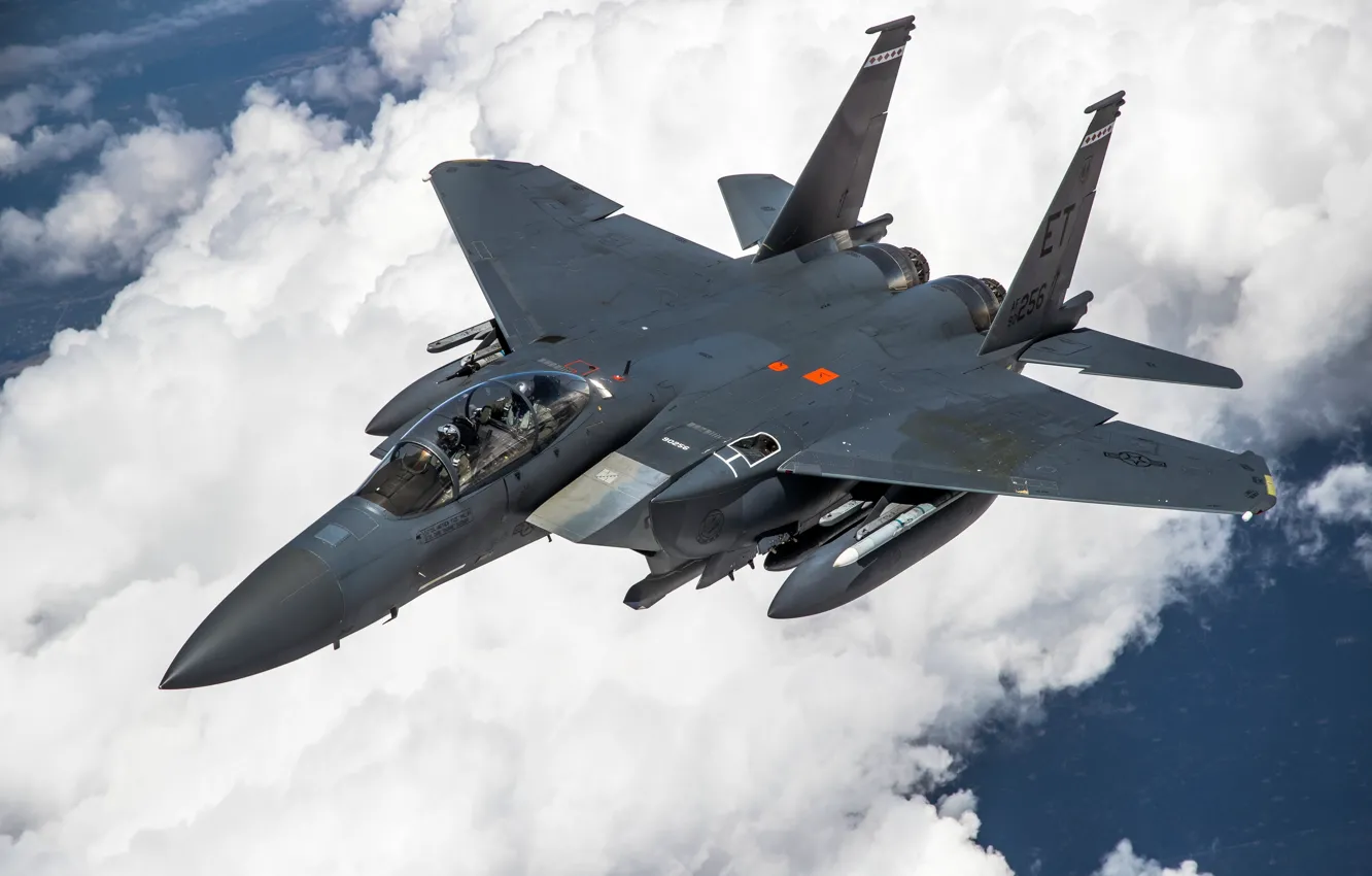 Фото обои ВВС США, истребитель-бомбардировщик, McDonnell Douglas, американский двухместный, F-15EX Advanced Eagle