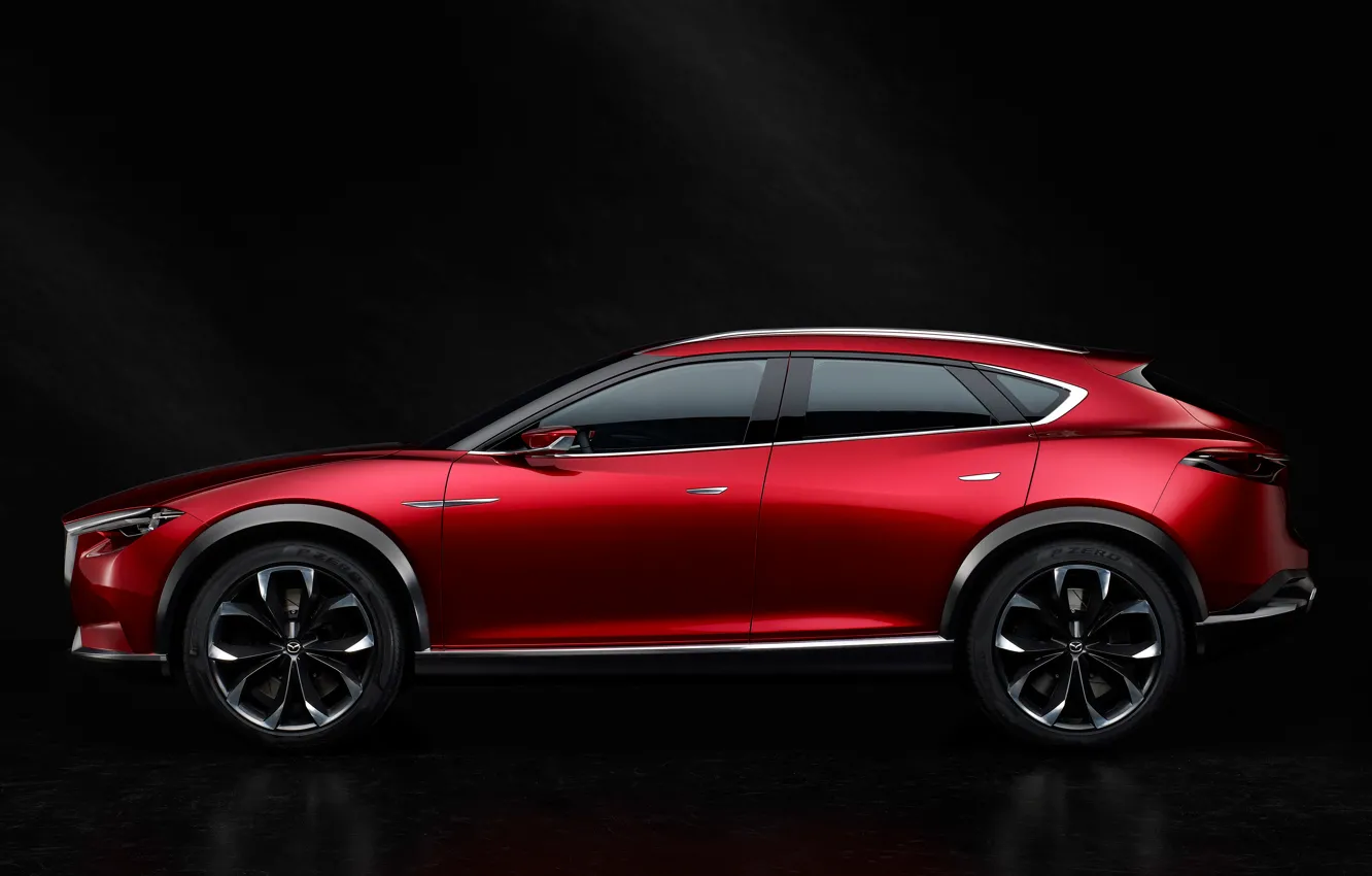 Фото обои Concept, концепт, Mazda, сбоку, мазда, кроссовер, 2015, коеру