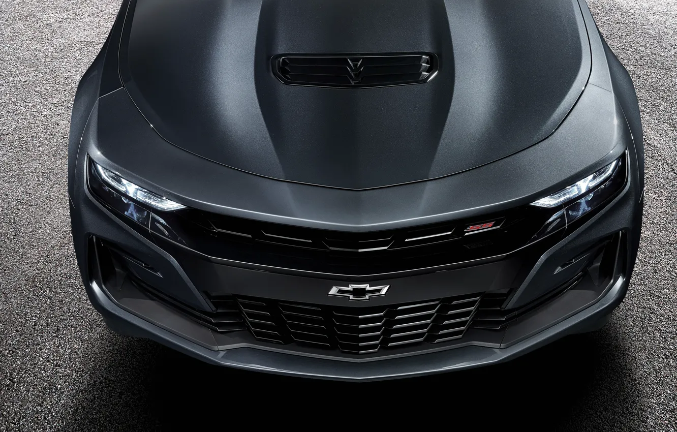 Фото обои Chevrolet, Camaro, Camaro SS, передняя часть, 2019