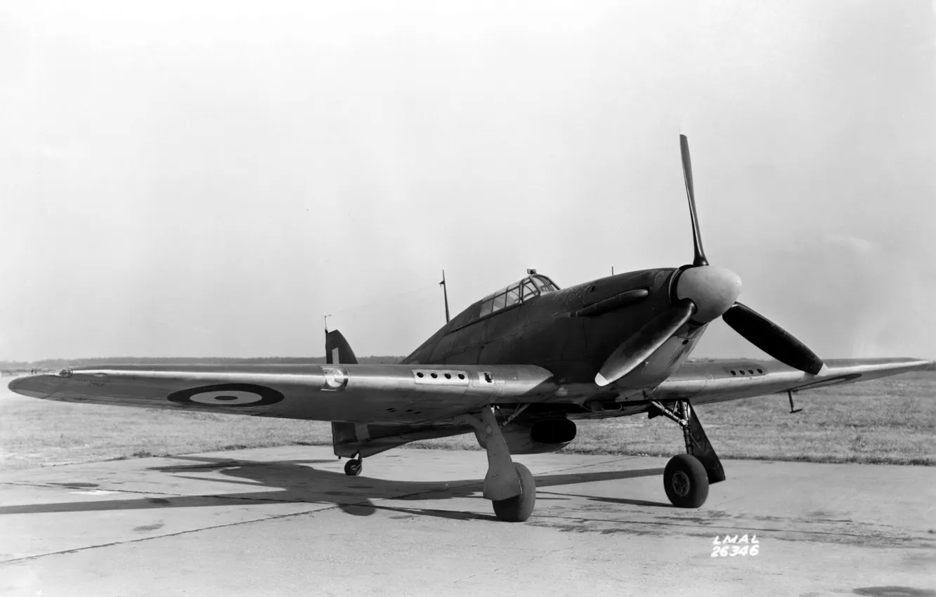 Фото обои Hawker Hurricane, Британский истребитель, Hurricane
