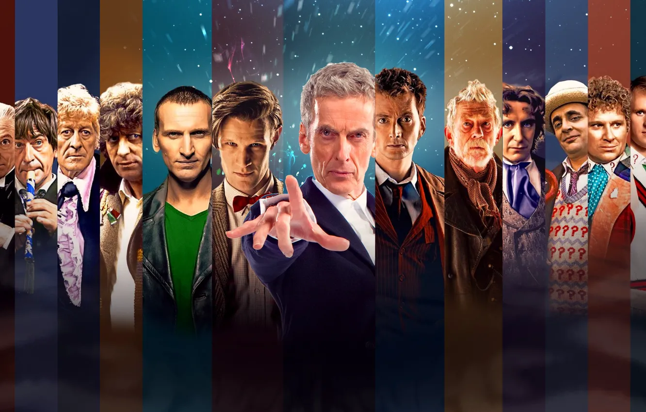 Фото обои Doctor Who, Доктор кто, Peter Capaldi, Питер Капальди, all doctors, все доктора