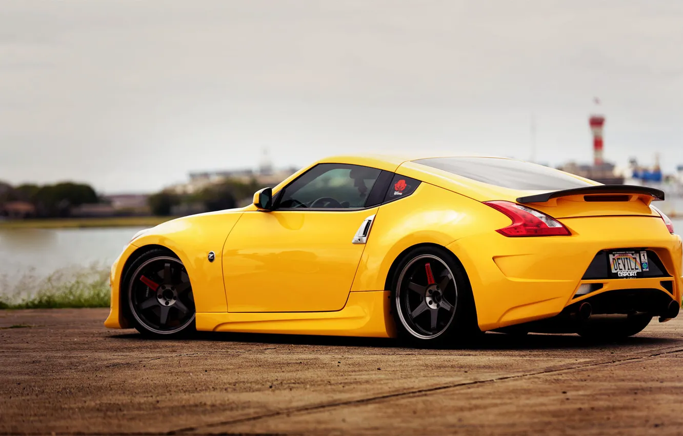 Фото обои Nissan, tuning, 370z, stance