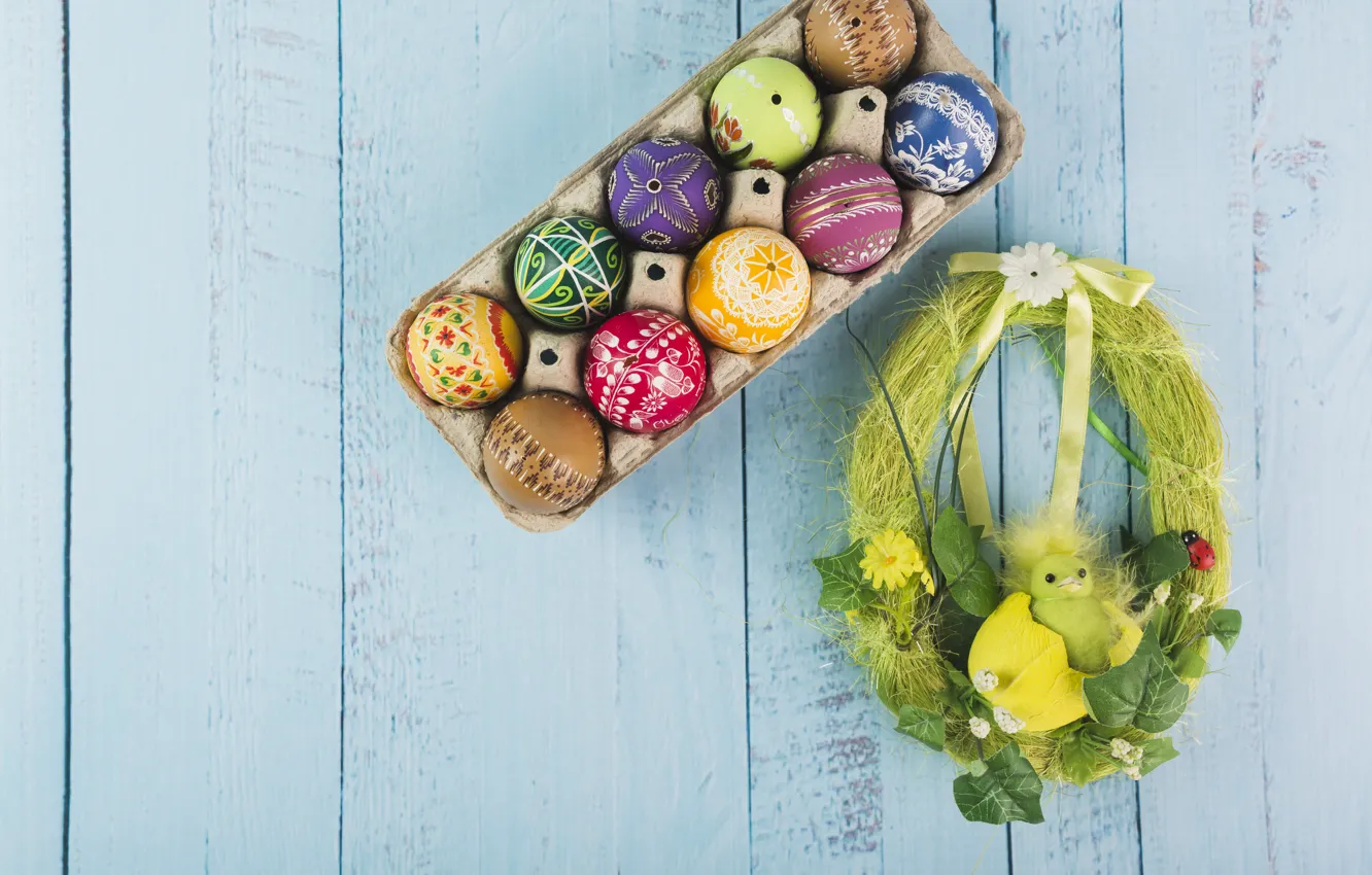 Фото обои праздник, игрушка, яйца, Пасха