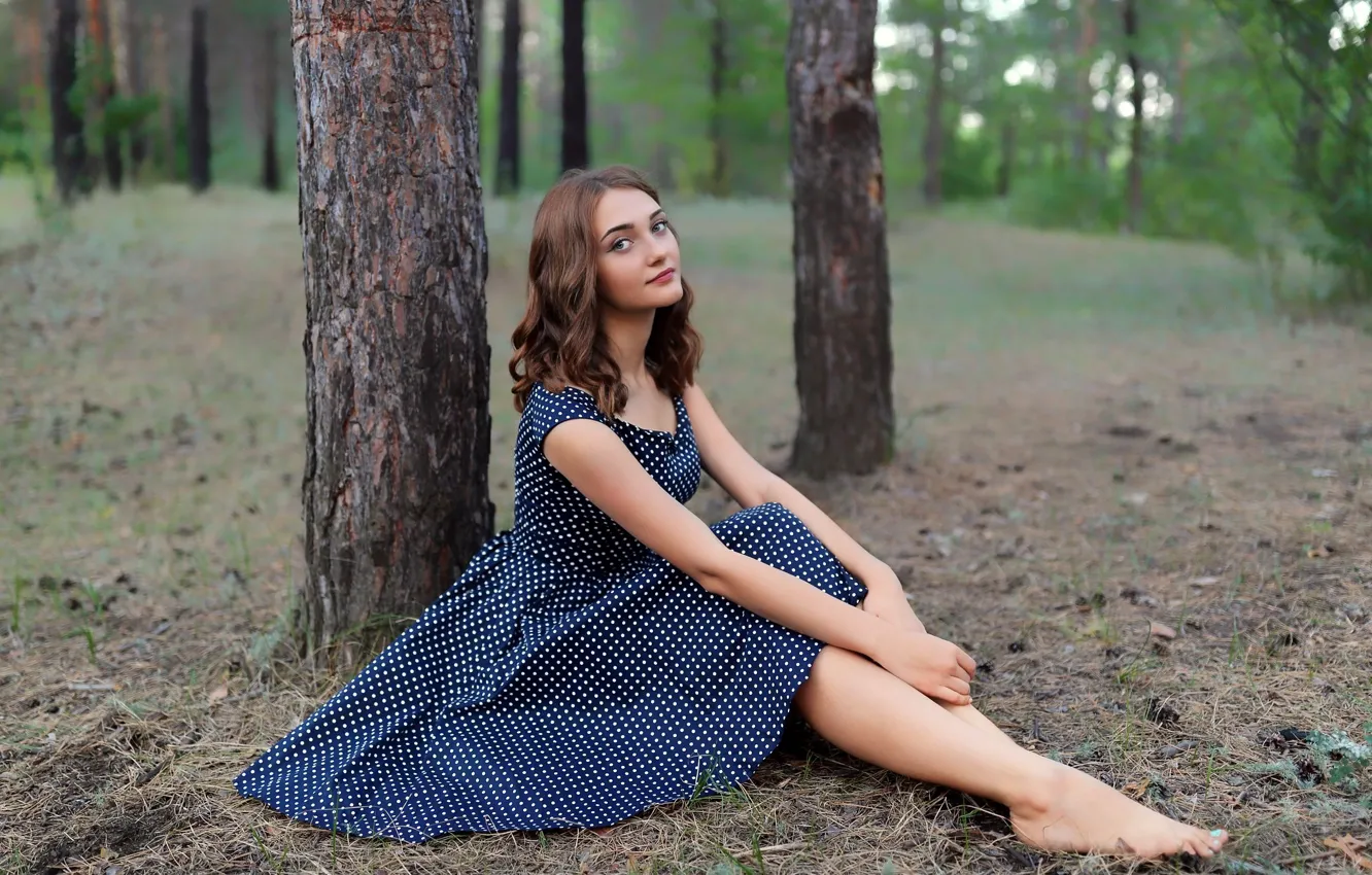 Фото обои взгляд, девушка, Anastasiya