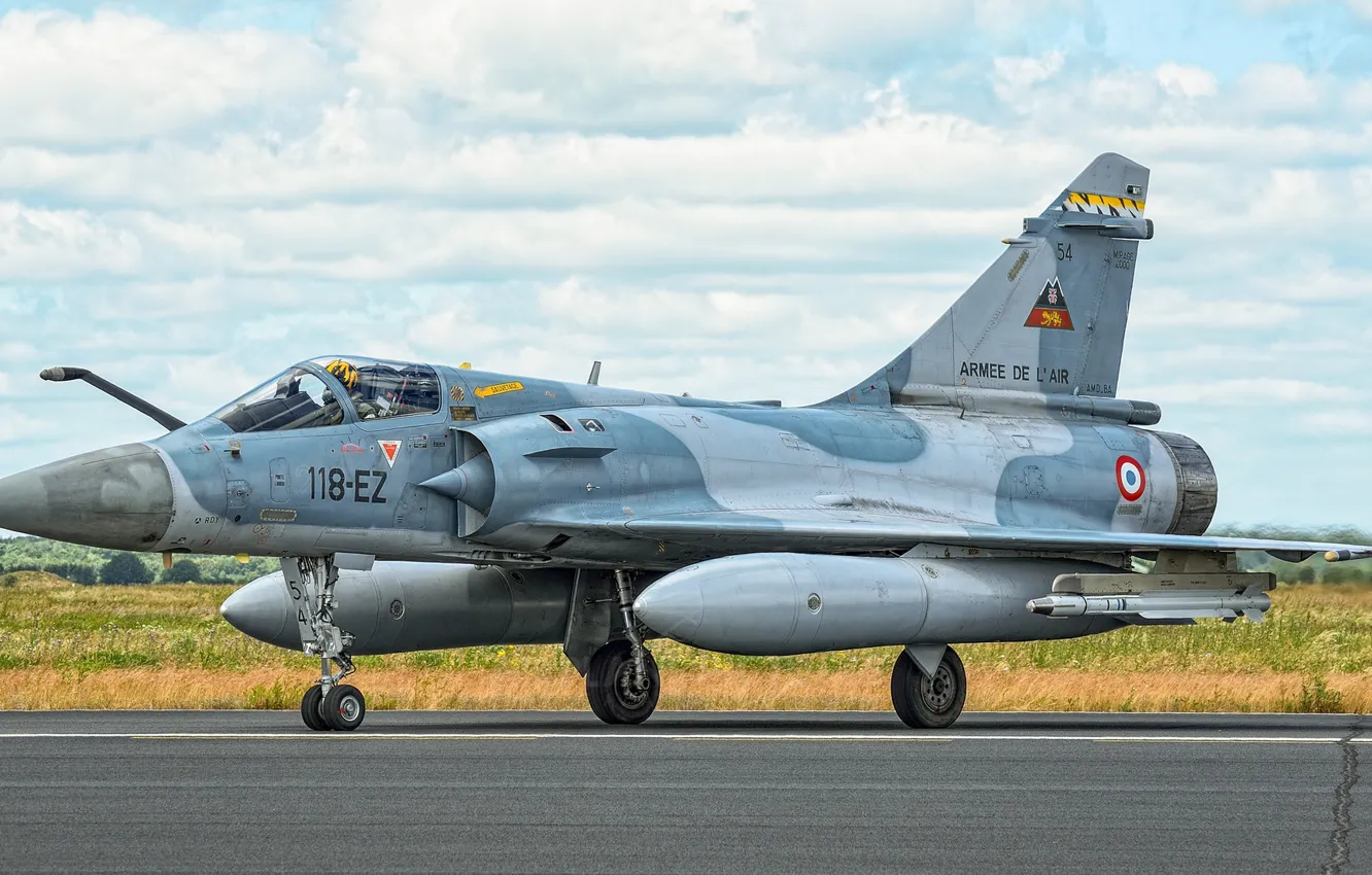 Фото обои Истребитель, Пилот, Mirage 2000, ВВС Франции, Шасси, Кокпит, Armée de l'Air, ПТБ