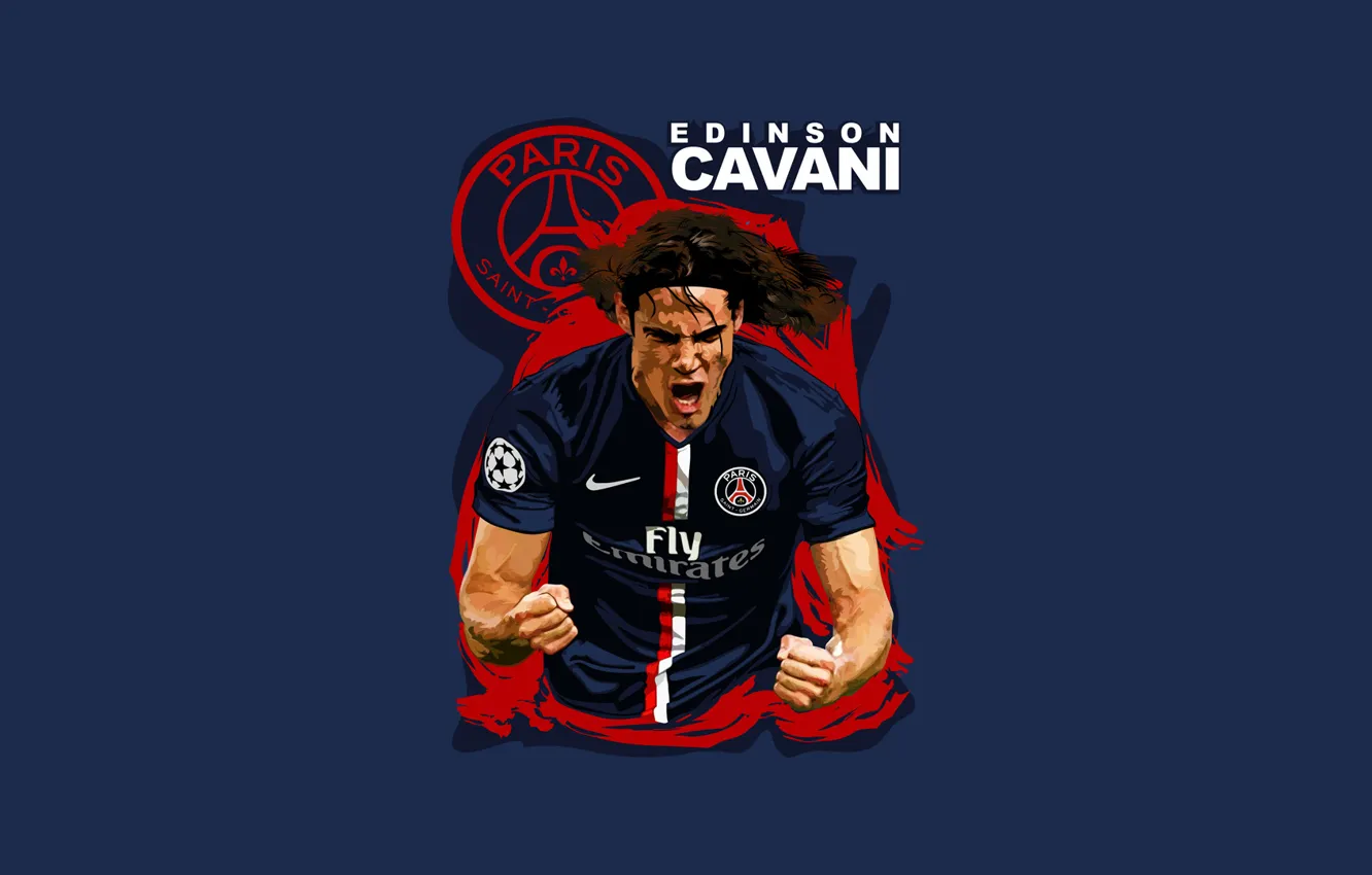 Фото обои Soccer, PSG, Edinson Cavani, Paris Saint-Germain