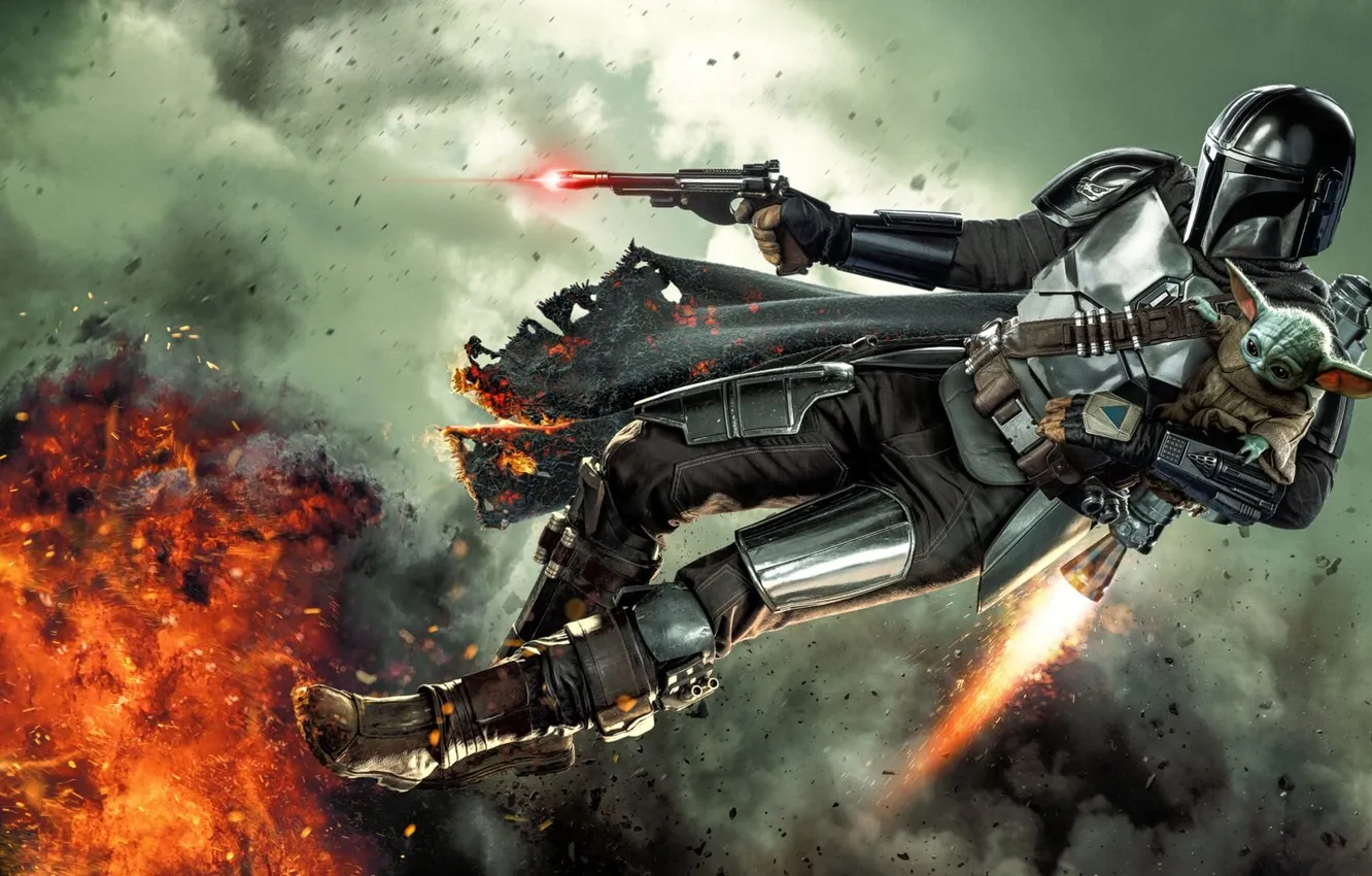 Фото обои characters, movies, TV series, The Mandalorian
