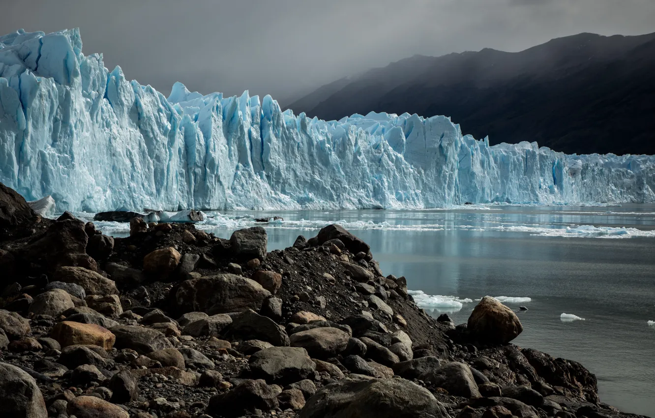 Фото обои Argentina, Santa Cruz Province, Lago Argentino, Glaciar Perito Moreno, Parque Nacional Los Glaciares