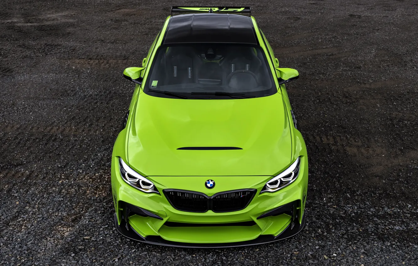 Фото обои BMW, Front, Face, Sight, F87, Greem