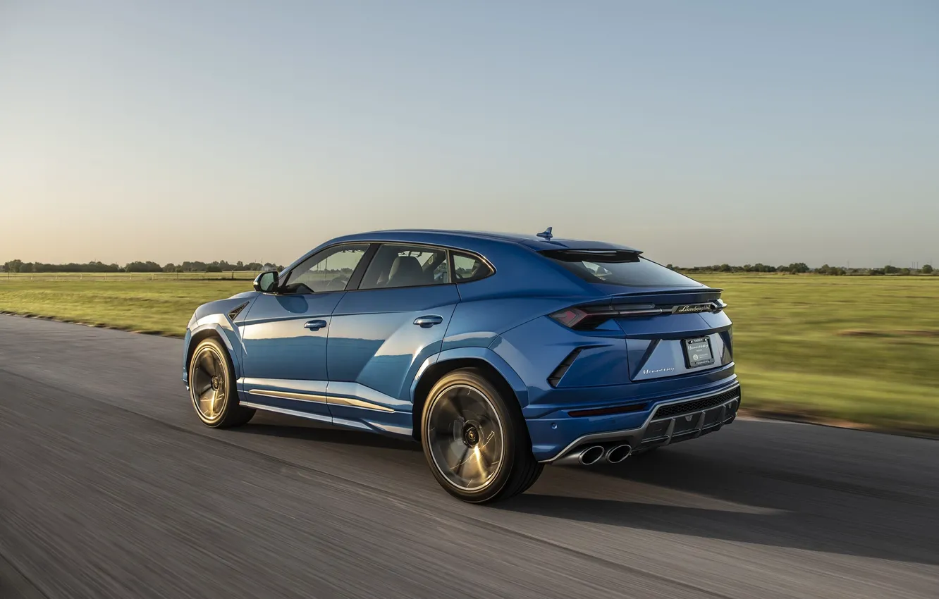 Фото обои Lamborghini, speed, Urus, Hennessey Lamborghini Urus