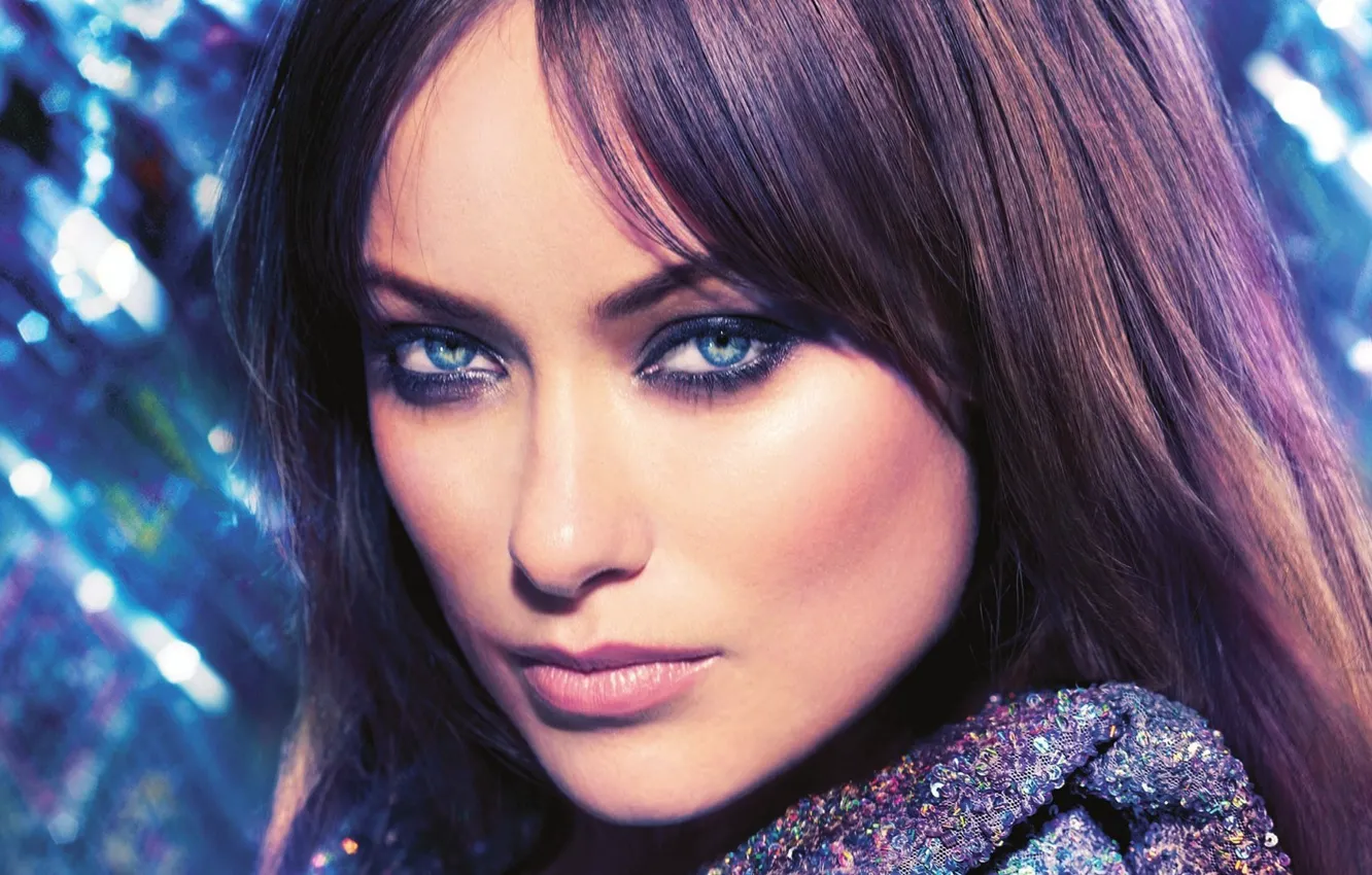 Фото обои взгляд, девушка, лицо, портрет, макияж, актриса, Оливия Уайлд, Olivia Wilde