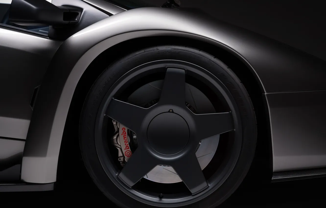 Фото обои Lamborghini, close-up, Diablo, wheel, Lamborghini Diablo Eccentrica Restomod