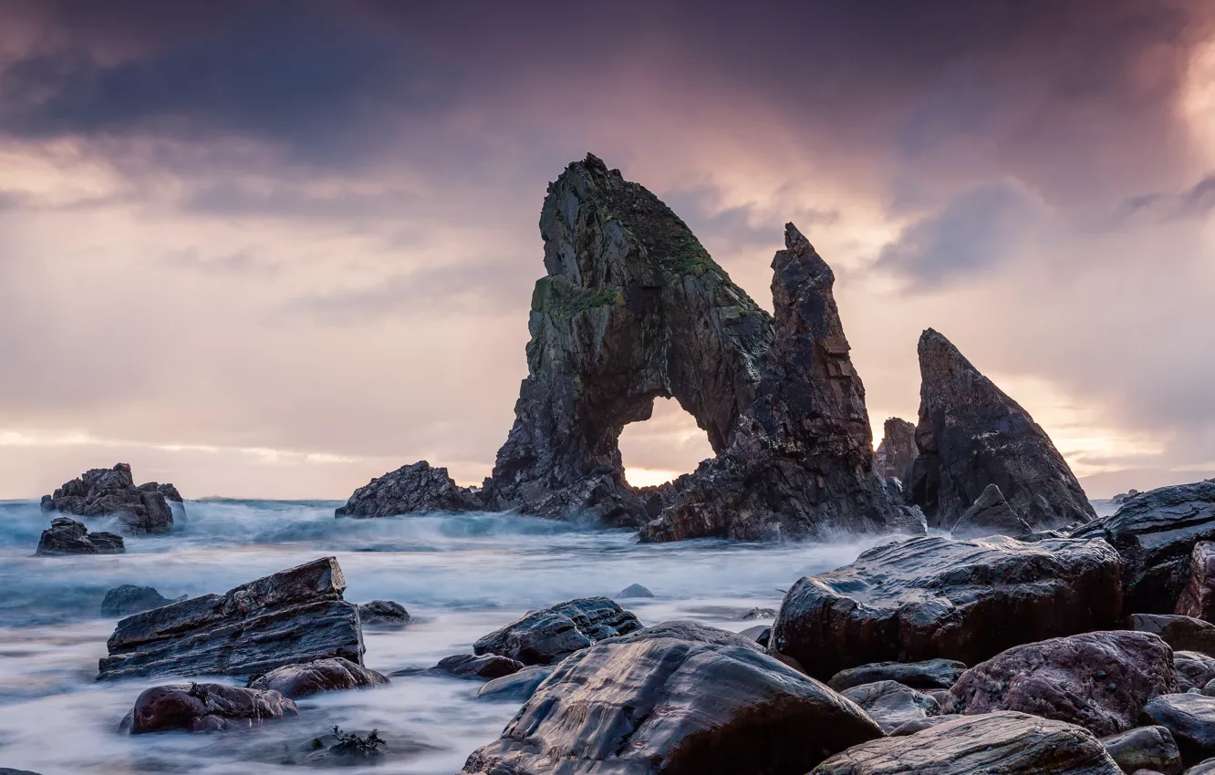 Фото обои море, камни, скалы