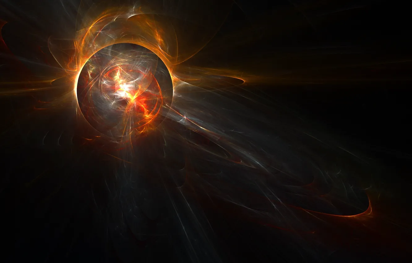 Фото обои abstract, fractal, heart of darkness