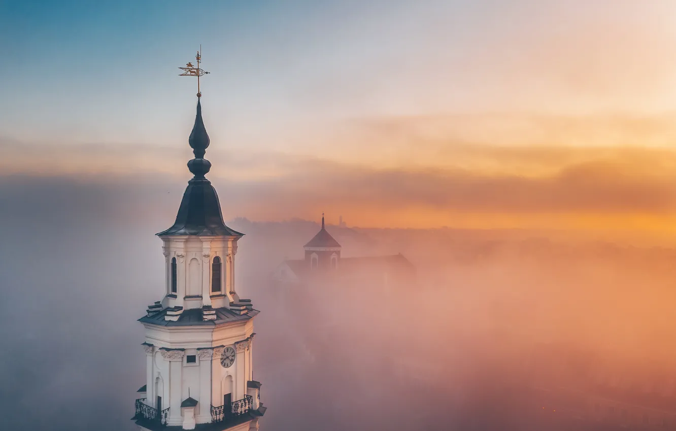 Фото обои Lietuva, Kaunas, rūkas