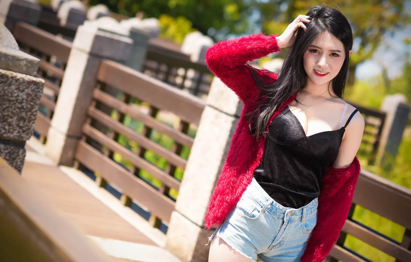 Фото обои лето, лицо, улыбка, милая, модель