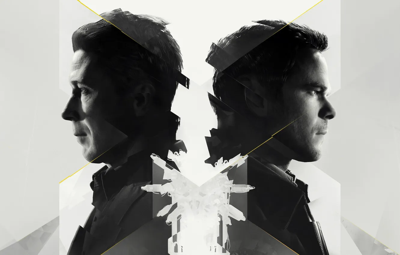Фото обои волосы, куртка, Microsoft, друзья, щетина, враги, Remedy, Quantum Break