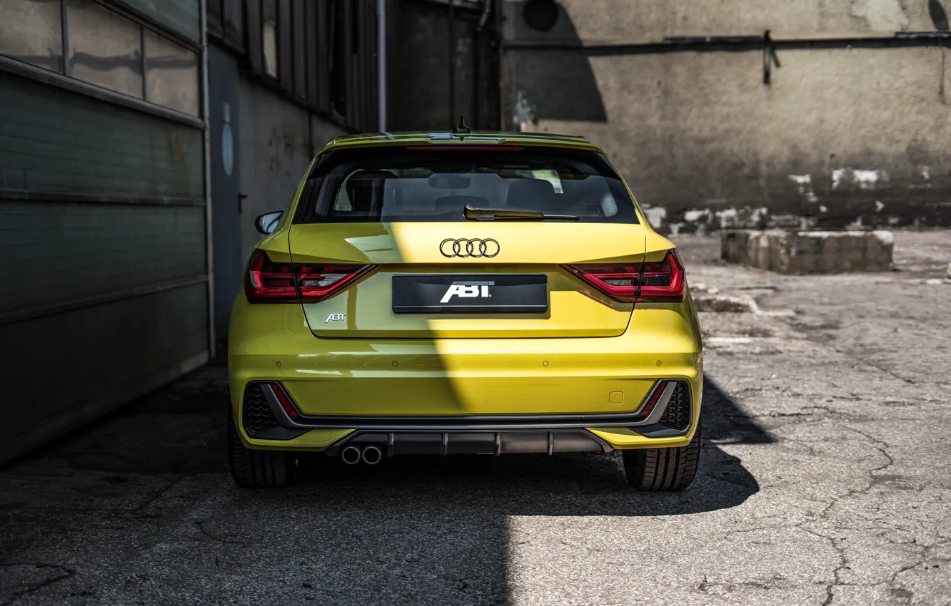 Фото обои Audi, вид сзади, хэтчбек, ABT, Audi A1, 2019
