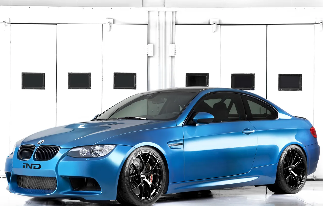 Фото обои синий, бмв, BMW, Coupe, blue, E92, IND