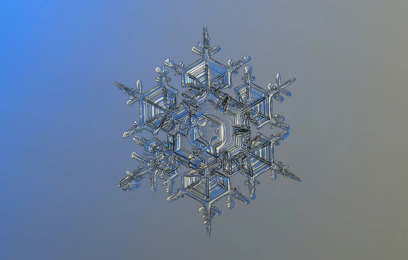 Фото обои кристалл, фон, снежинка