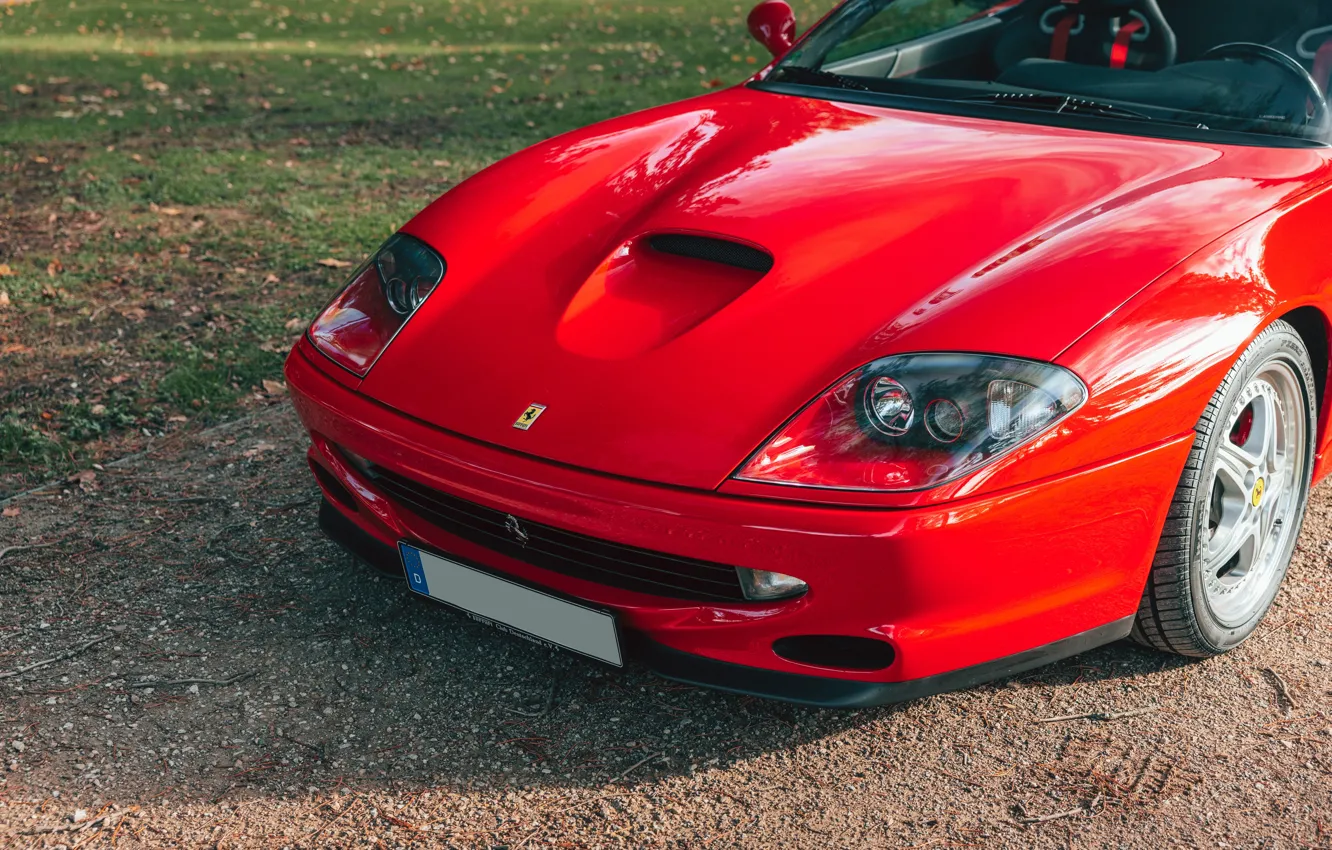 Фото обои Ferrari, close-up, 550, Ferrari 550 Barchetta Pininfarina