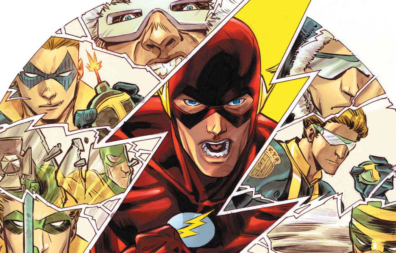 Фото обои flash, barry allen, captain cold