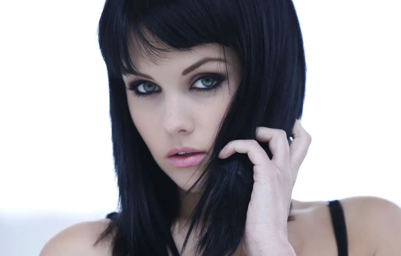 Фото обои модель, брюнетка, Mellisa Clarke, взгляд.девушка