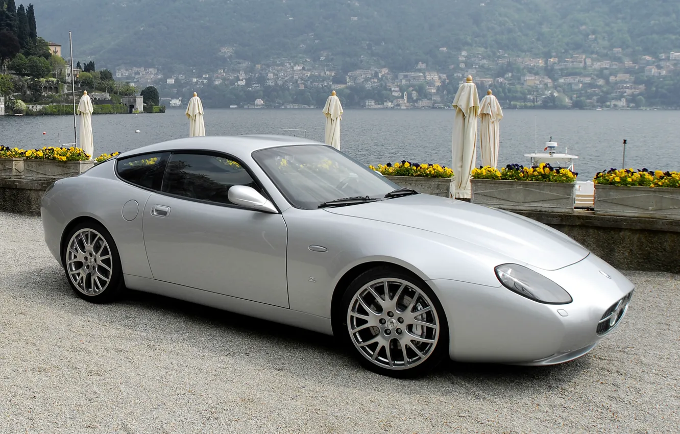 Фото обои Maserati, серебристый, Zagato, '2007 _15