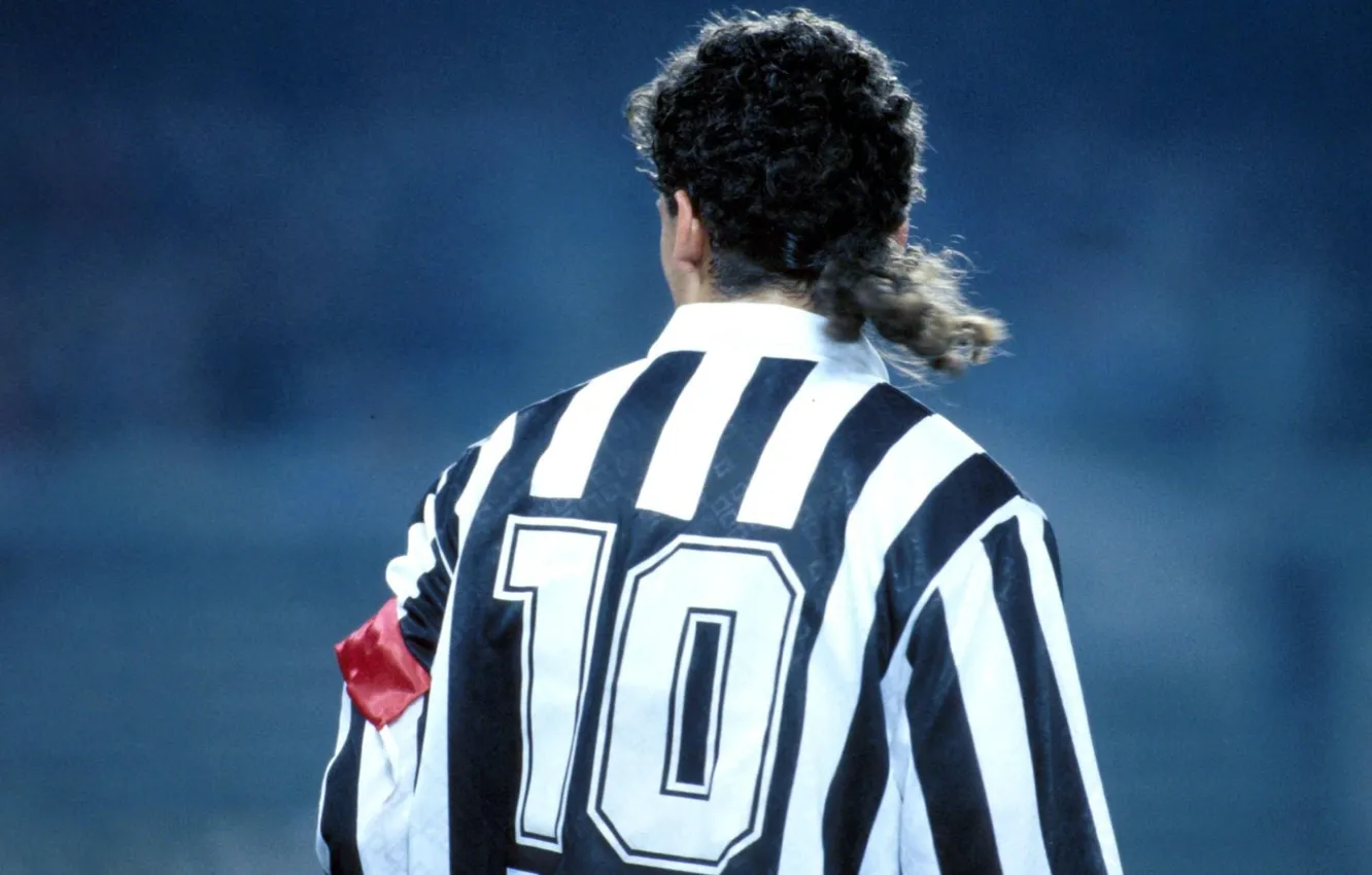 Фото обои капитан, Juventus, Ювентус, Роберто Баджо, Божественный Хвостик, Roberto Baggio, Десятка, Итальянец