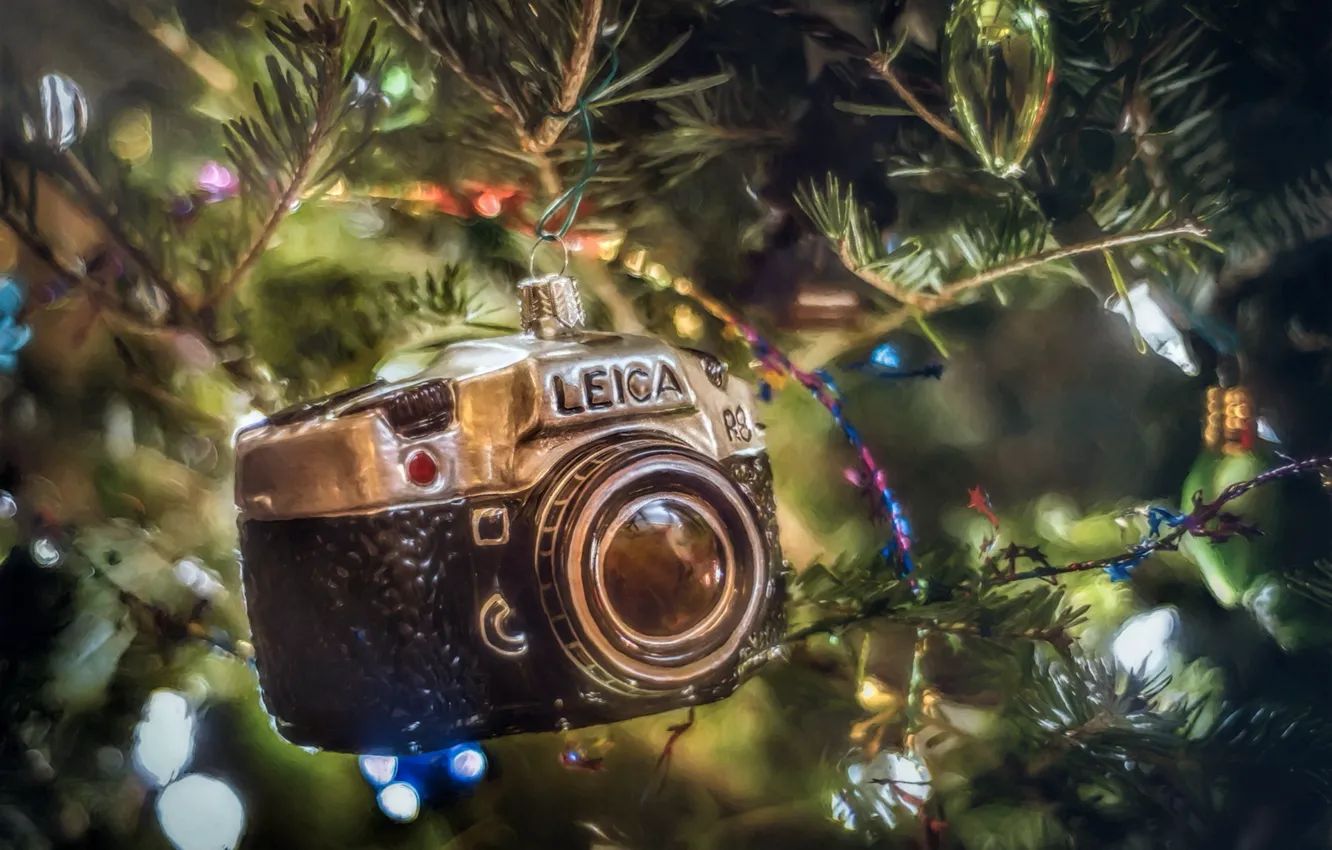 Фото обои ёлка, Christmas, Leica