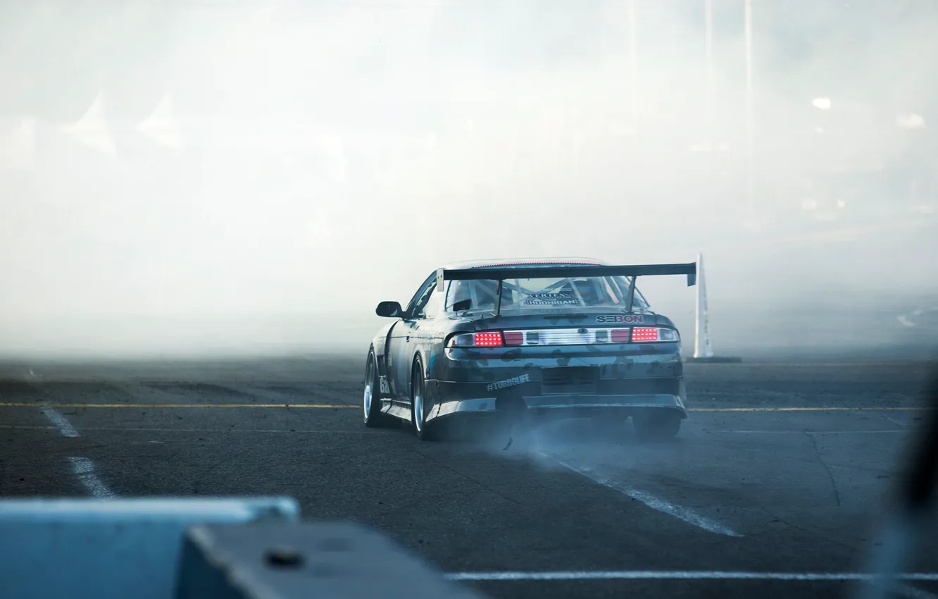 Фото обои Silvia, Nissan, Drift, S14, FornulaD