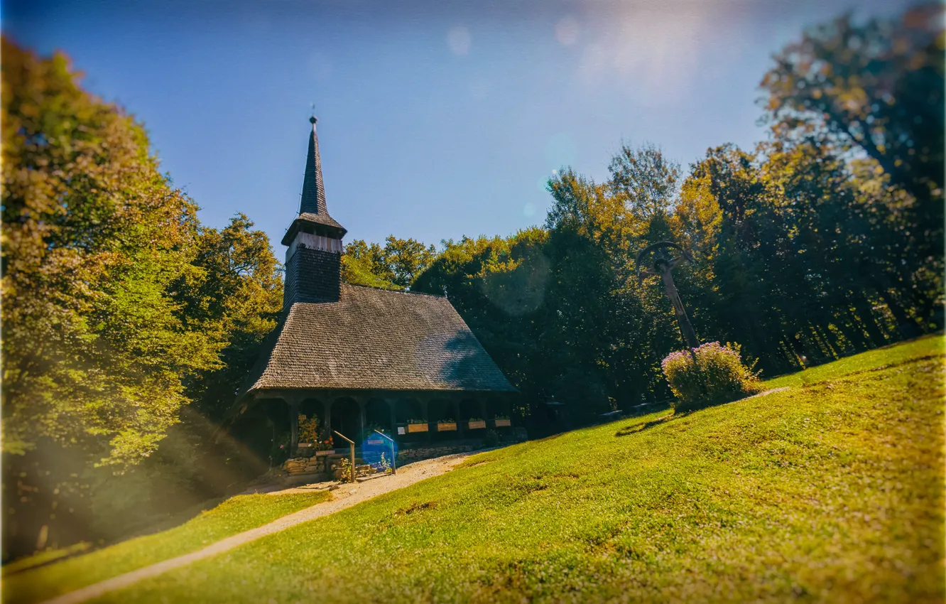 Фото обои церковь, Romania, Румыния