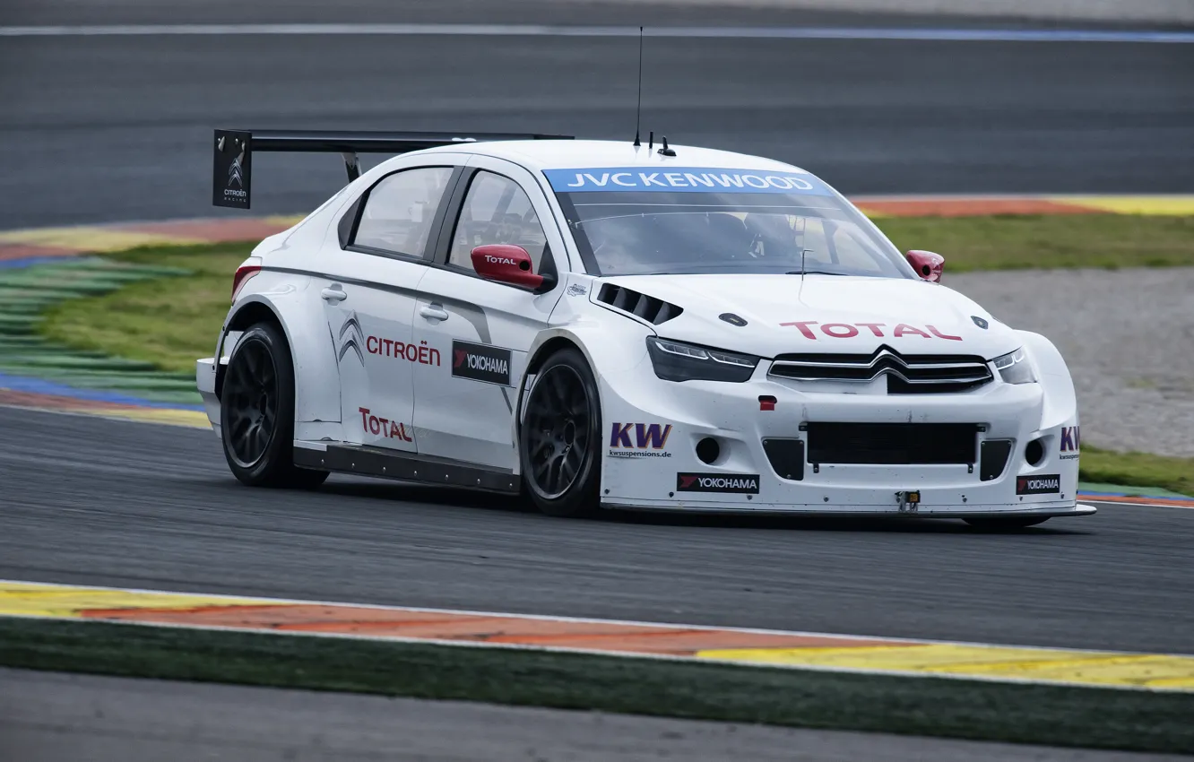 Фото обои гонки, Citroen, болид, автомобиль, WTCC, туринг, чемпионат мира в классе кузовных гонок, Cитроен