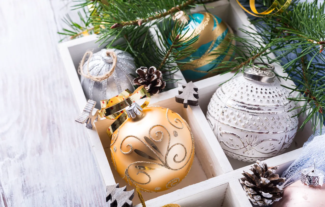 Фото обои украшения, шары, Новый Год, Рождество, christmas, balls, merry, decoration