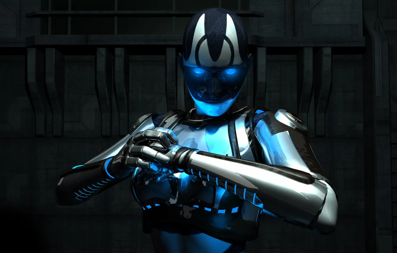 Фото обои robot, science fiction, cyborg