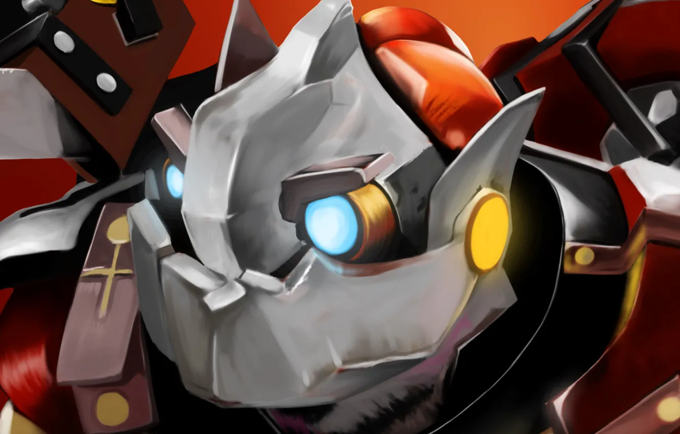 Фото обои механизм, арт, Dota 2, Clockwerk, SCoTTT