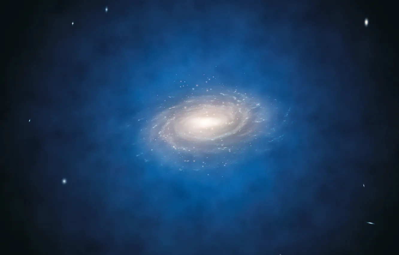Фото обои галактика, Млечный Путь, гало, темная материя