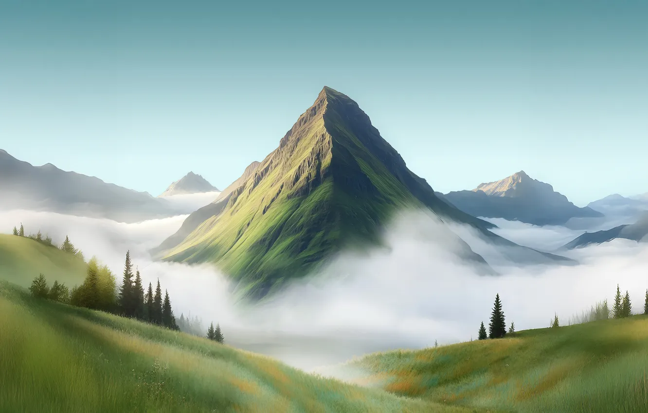 Фото обои Stock, Mountain, Landscape, Honor Magic8