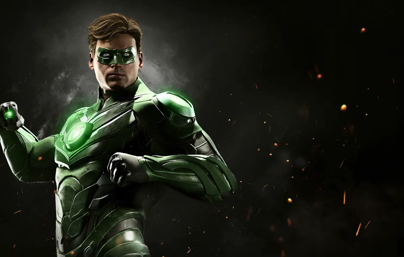 Фото обои man, Green Lantern, hero, justice, uniform, yuusha, seifuku, Injustice 2